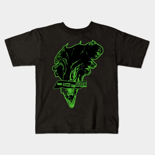 God save us from this queen - Green Kids T-Shirt by gastaocared